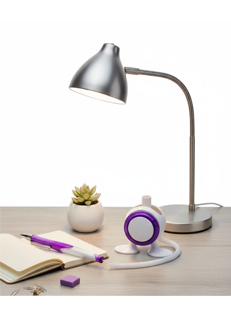 Creative Safe Ballpoint Pen with Lanyard and Double Adhesive Holder – Practical Desk Pen for Daily Use at Home, Office, Shops to Organize Writing and Easy Access (Mauve) - Image 3